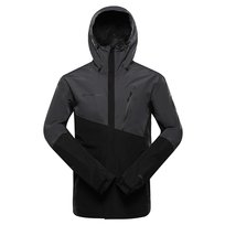 Kurtka męska turystyczna wodoodporna Alpine Pro Norem 3 k.czarny r.3XL ALPINE PRO