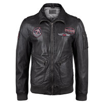 kurtka pilotka MMFRASER DARK GREY, skórzana-L Inna marka