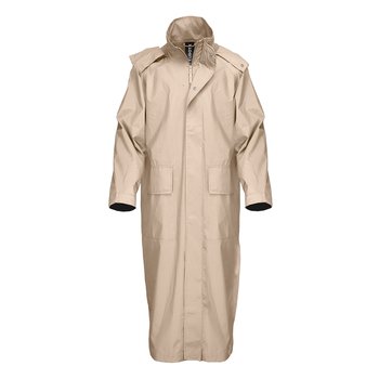 Kurtka Przeciwdeszczowa Damska Kubota S/M Beżowa Parka z Kapturem S/M - Kubota