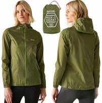 Kurtka przeciwdeszczowa Regatta RWW305 1W3 Pack-It zielony khaki XL