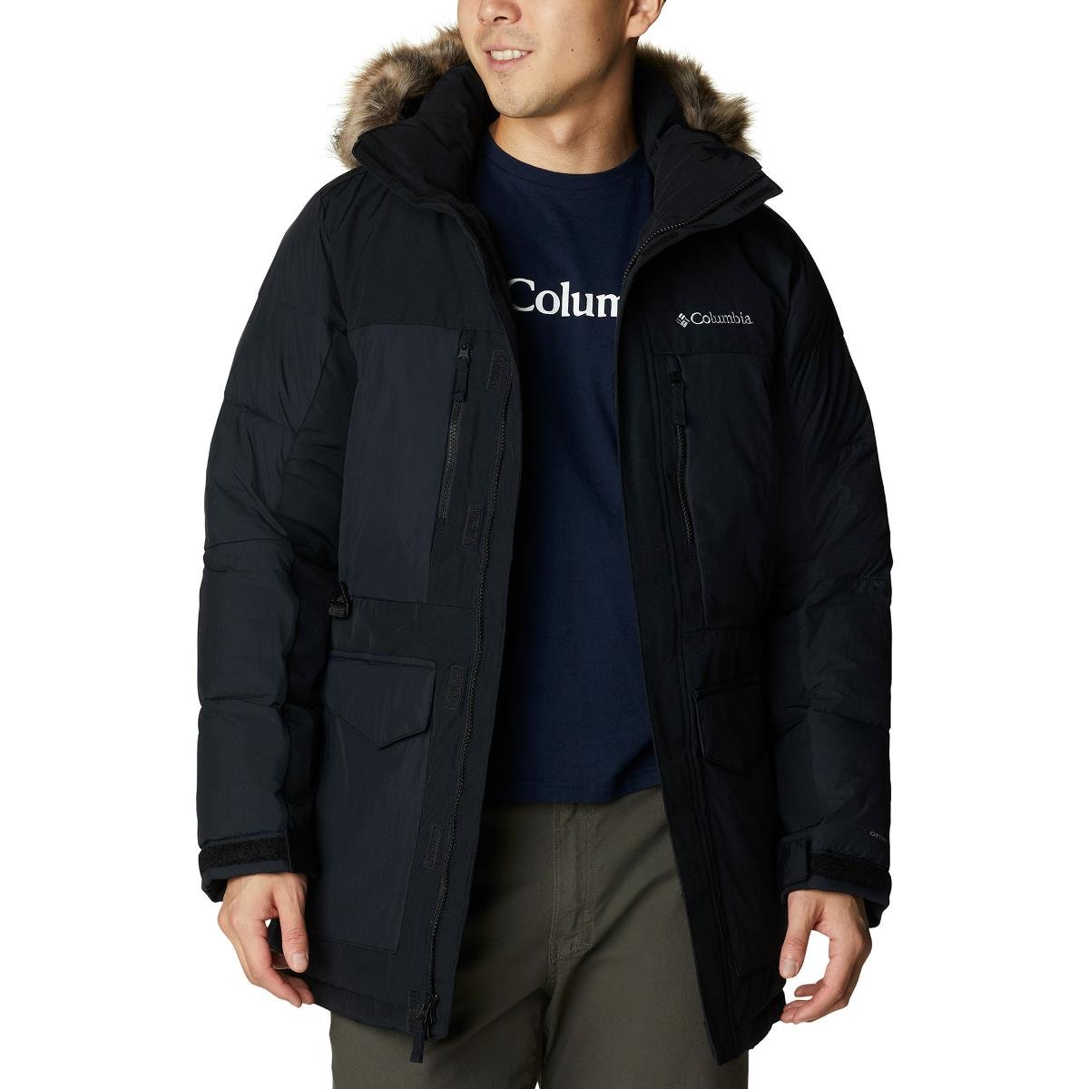 Columbia Heren Marquam Peak Fusion 2 Parka, winterjas, zwart, XL