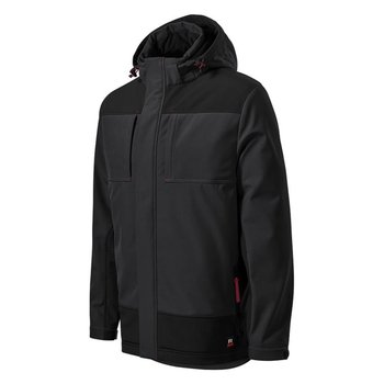 Kurtka Rimeck softshell Vertex M (kolor Czarny. Szary/Srebrny, rozmiar M) - Rimeck