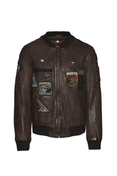 AERONAUTICA MILITARE Kurtka Skóra Męska Aeronautica Militare Di Maro - 54