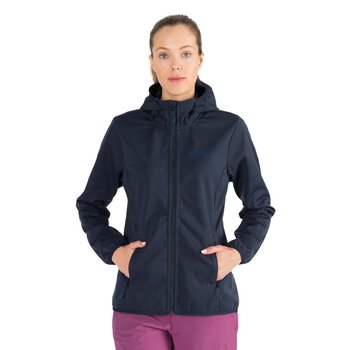 Kurtka softshell damska Jack Wolfskin Windhain Hoody granatowa 1307481_1010 - Jack Wolfskin