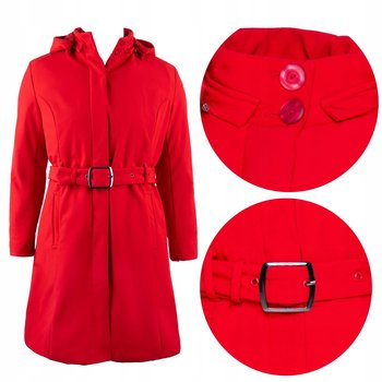 Kurtka softshell płaszcz przeciwdeszczowy jesienny z kapturem długi 42C - Modus