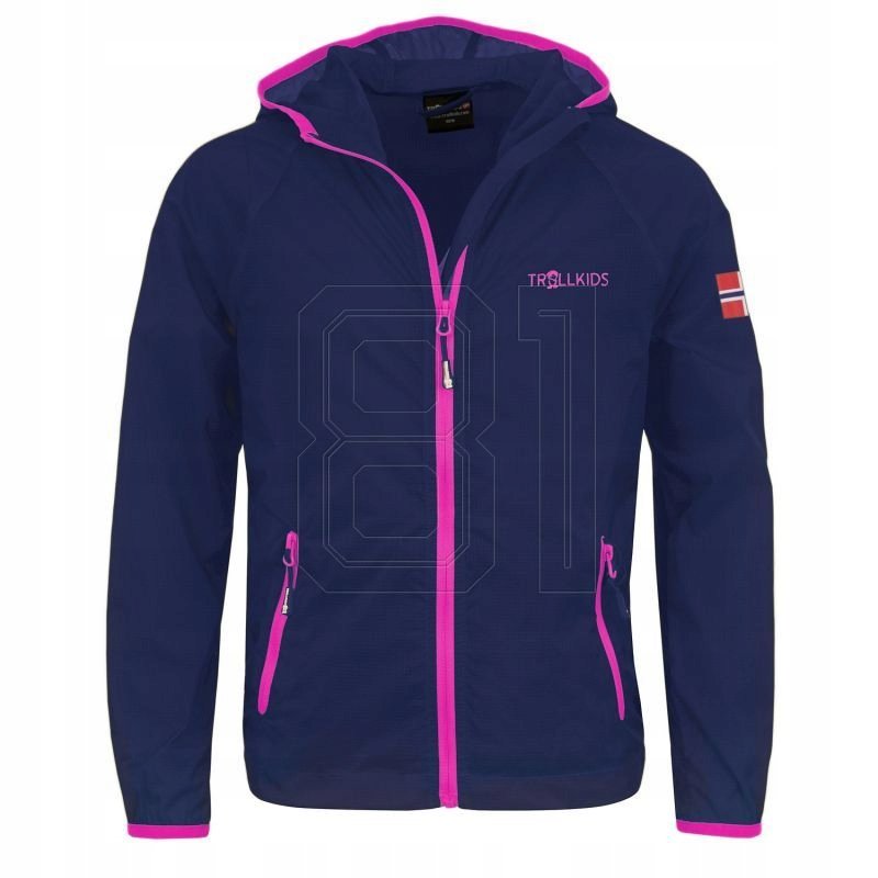 Trollkids Fjell Veste Running Légère Mixte - Coupe-Vent Respirante Pour Enfants