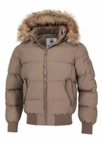 Kurtka zimowa męska Pit Bull Burnt Hooded Jacket beżowa XXXL inna (Inny)
