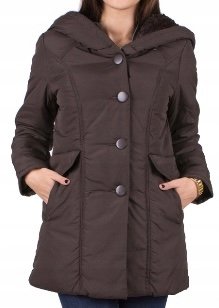 Kurtka Zimowa Z Kapturem Futro Prezent Dla Niej  - EMC