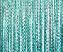 Kurtyna B&C Spirale-Srebrne Gwiazdki, Turkusowa, 100X200 cm