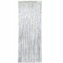 Kurtyna Dekoracyjna Srebrna Zasłona Panieński