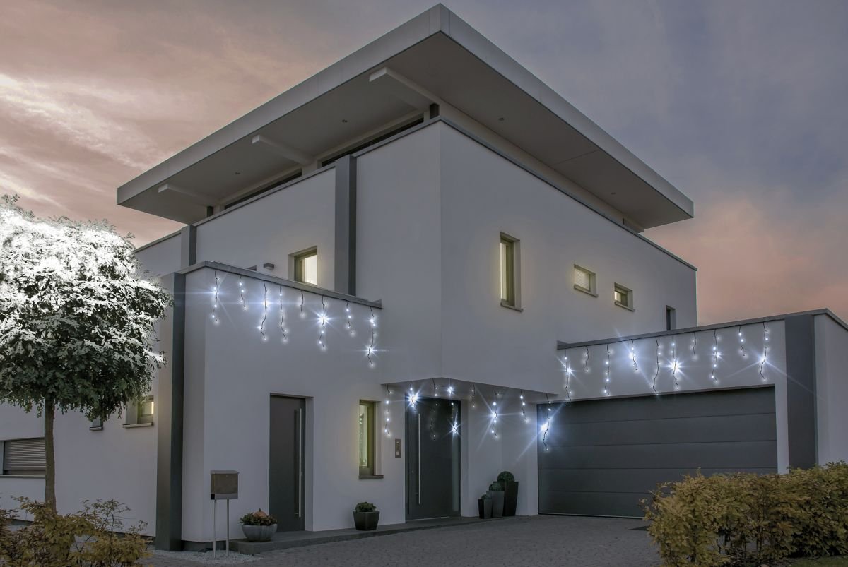 Kurtyna LED BULINEX Sople 13-582, 200 diod LED, 9,6 m, 6 W, barwa biała chłodna/biała chłodna flesz
