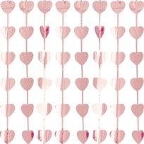 KURTYNA SERCA GOLD ROSE NA WALENTYNKI 1X2M