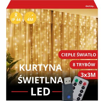 Kurtyna Świetlna 3X3M Sople 300Led Girlanda Lampki - JAMKO