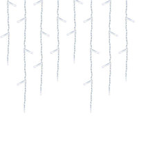 Kurtyna Świetlna, Sople Led-Owe, W 2 Rozmiarach, Zimna Biel-230 Led-Owy