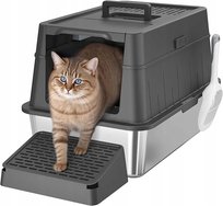 Kuweta dla kota Lifewit XXL ze stali nierdzewnej z uchwytem