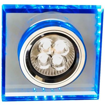 Kwadratowa lampa podstropowa 226934 do pokoju LED 2,1W niebieska - Candellux