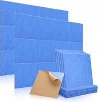 Kwadratowe Płyty Akustyczne Niebieskie Samoprzylepne 12szt 30x30cm Inny producent