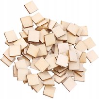 Kwadraty ze sklejki 5x5cm Kwadrat do malowania Drewniane kwadraciki 50SZT