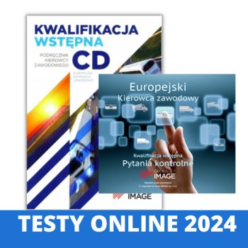 Kwalifikacja wstępna CD. Podręcznik kierowcy zawodowego 2024 + Testy online 2024 - Inny producent
