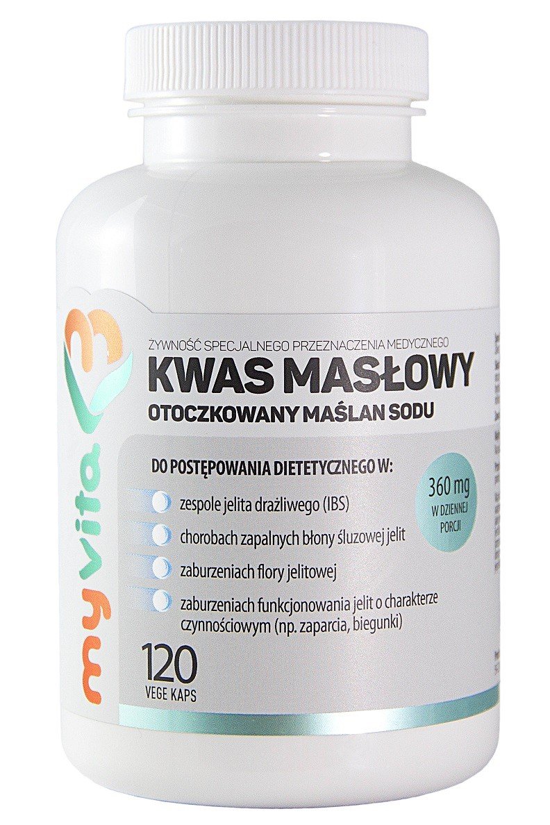 Фото - Вітаміни й мінерали Kwas masłowy  360 mg MyVita - 120 kap Suplement diety(maślan sodu)