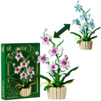 Kwiat Orchidea w wazonie 1192el.- Klocki plastikowe konstrukcyjne MJI 13048 MOC