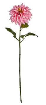 kwiat sztuczny Dalia Rosa 16 x 74 cm zielony/różowy - TWM