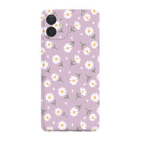Kwiatki Stokrotki Białe  - Iphone 12 Mini Etui Matowe Fiolet [Tif 20E]