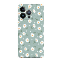 Kwiatki Stokrotki Białe  - Iphone 15 Pro Max Etui Matowe Szałwia [Tif 20E]