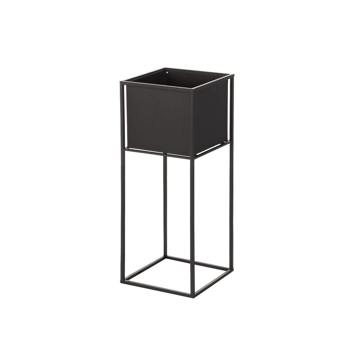 Kwietnik DEKORIA Tara, czarny, 25,5x66 cm