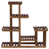 Kwietnik Drewniany Stojący Drabinka Regał Stojak Na Kwiaty MANINO