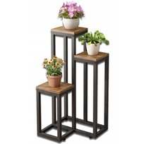 Kwietnik na rośliny doniczki nowoczesny metalowy 3-poziomowy