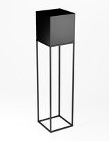 Kwietnik Osłonka Na Kwiaty Metalowy Stojak 19X19X87Cm