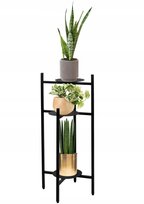 Kwietnik Stojący Loft Stojak Na Kwiaty 80 cm TRETORRI Czarny