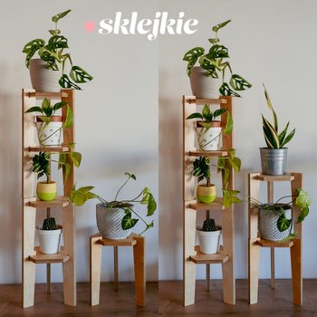 Kwietnik, stojak na rośliny podwójny hexagon 40cm - Inny producent