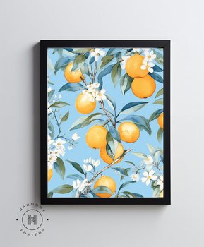 Kwitnące pomarańcze - 40x50 cm - Bez ramy - Harmony Posters
