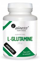L-Glutamine 500 mg 100 kapsułek VEGE Suplement diety || Aliness