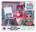 L.O.L. Surprise Furniture Playset with Doll - Splatters + Art Cart - L.O.L. Surprise