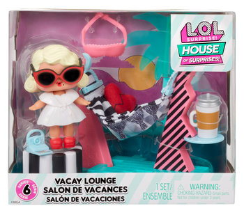 L.O.L. Surprise, lalka Furniture Playset with Doll - Leading Baby + Vacay Lounge - L.O.L. Surprise