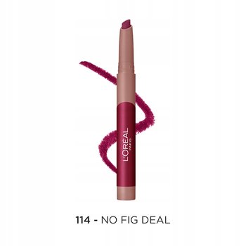 L'Oreal Matowa Wykrecana Pomadka Do Ust 114 No Fig Deal - L'Oreal