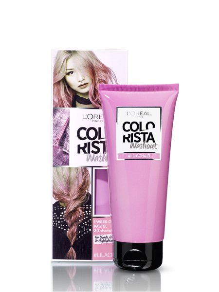 L'oreal Paris, Colorista Wash Out, 2-tygodniowy kolor #Lilachair, 80 ml