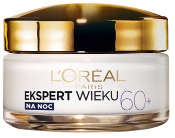 L'oreal Paris, Ekspert Wieku 60+, przeciwzmarszczkowy krem odbudowujący na noc, 50 ml - L'Oreal Paris