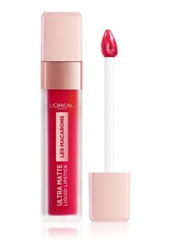 L'oreal Paris, Les Macarons, matowa pomadka w płynie 828 Framboise Frenzy, 7,6 ml - L'oreal Paris