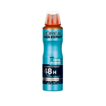 L'Oreal Paris, Men Expert Cool Power, dezodorant spray, 150 ml - L'Oreal Paris