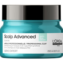 L'Oréal Professionnel, Serie Expert Scalp Advanced 2-in-1 Deep Purifier Clay, Maska Oczyszczająca Z Glinką 2w1, 250ml L'Oréal Professionnel