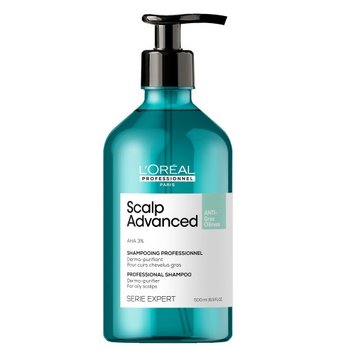 L'Oréal Professionnel, Serie Expert Scalp Advanced Shampoo, Oczyszczający Szampon Do Przetłuszczającej Się Skóry Głowy, 500ml - L'Oréal Professionnel