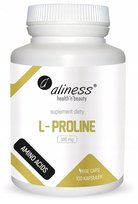 L-Proline 500 mg x 100 Vege caps. Suplement diety || Aliness