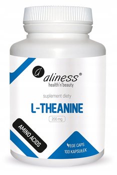 L-Theanine 200 mg x 100 Vege caps. Suplement diety || Aliness - Inna marka