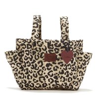 La Millou - Organizer do wózka ortalionpikowany LEOPARD CREAM by Magdalena Lamparska