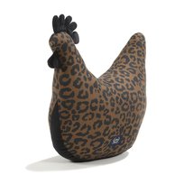La Millou - Poduszka Kura Babci Dany Bamboo LEOPARD CHOCO by Magdalena Lamparska