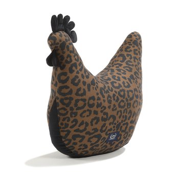 La Millou - Poduszka Kura Babci Dany Bamboo LEOPARD CHOCO by Magdalena Lamparska - La Millou